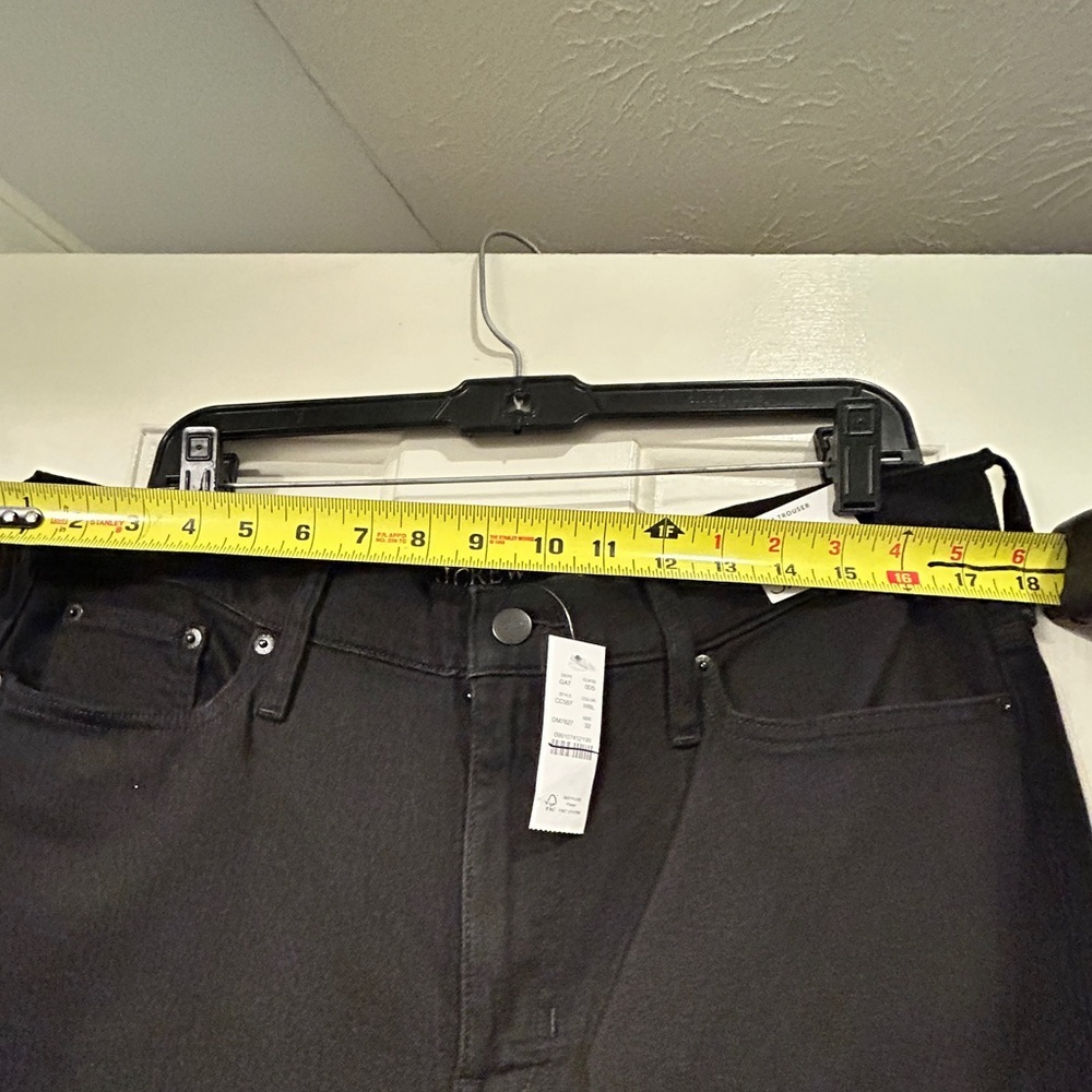 J. Crew Women’s Low-rise Denim Trouser in 1996 Semi-stretch Black Size 32 NWT - Picture 9 of 14